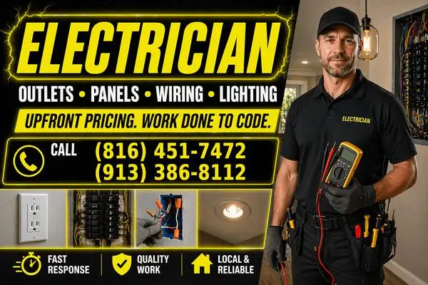 ⚡ Electrician — No Shortcuts, No Surprises — Serving Your Area