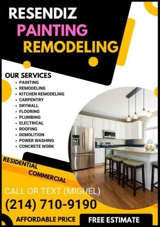 ✅PAINTING ✅REMODELING ✅FRAMING✅CARPENTER✅DRYWALL ✅FLOORING ✅FENCE