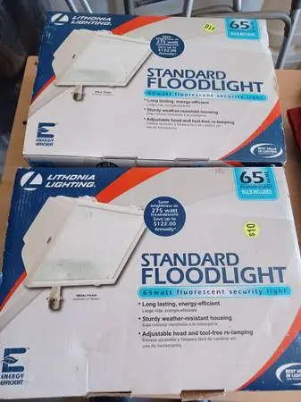 2 New n Box Flood Lites