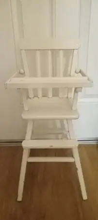 VINTAGE all WOOD DOLL HIGHCHAIR