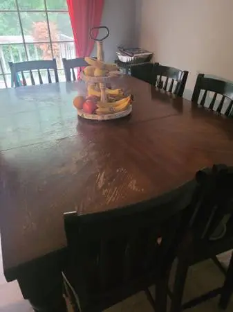 Solid wood Dining Table with 8 Chairs