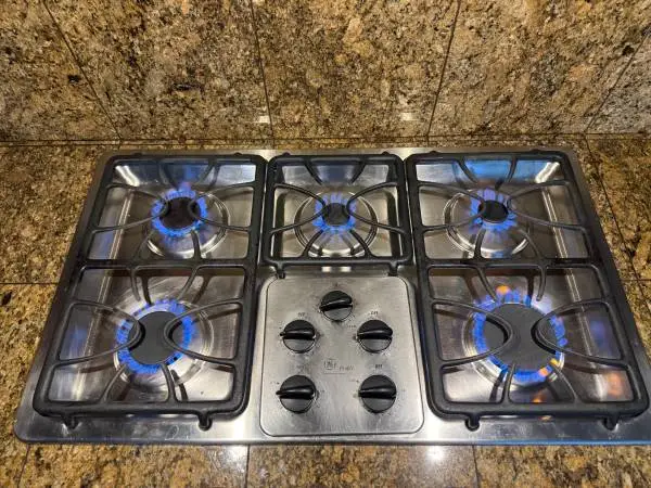 36” inch GE profile gas 5x burner