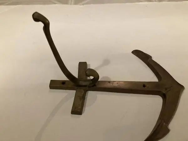 ANCHOR  BOAT  Hook Vintage BRASS