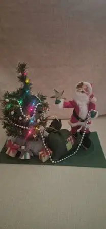 Annalee Santa With Lighted Christmas Tree