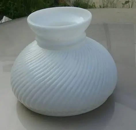 Vintage Swirl White Pattern Hurricane Lamp Shade