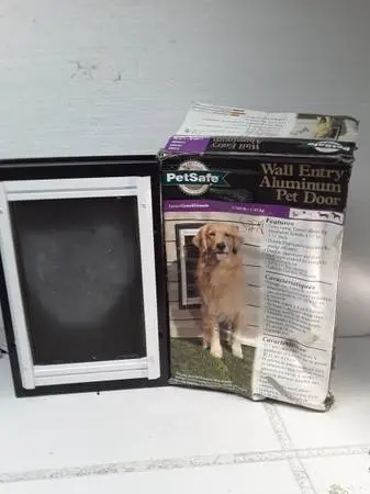 Pet Safe Wall Entry Aluminum Pet Door. In Great Condition.