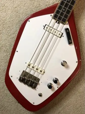 Vox Phantom IV Bass 1960s - Red *Buddy Guy Allman Chicago Blues*