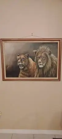 ORIGINAL 1970s oil painting on canvas signed McDonald