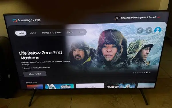 Samsung 50” Smart TV and remote
