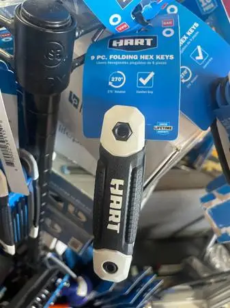 HART 9-Piece Folding Hex Keys