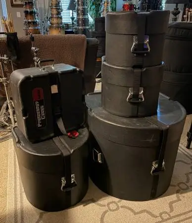 5pc Gator GP-PCSTANDARD Classic Series Standard Drum hard Case Set