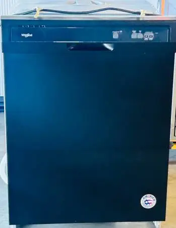 New Black Whirlpool Dishwasher 24”  Width