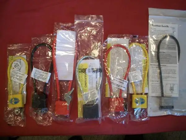 7 Cable Gun Locks, New!