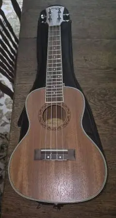 Lohanu Mahogany Concert Ukulele w/Bag & Arched Back
