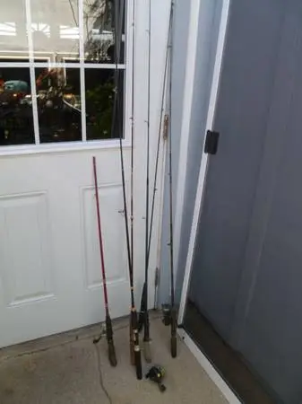 Fishing Poles and reel Rods 6 rods or $25