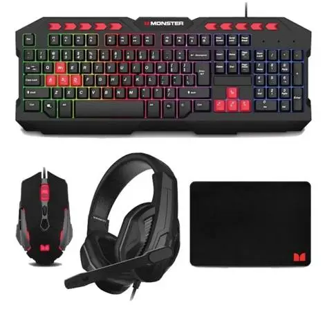 Gaming Bundle, new in box - keyboard, headphones, mouse, pad