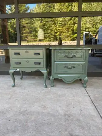 Green side tables
