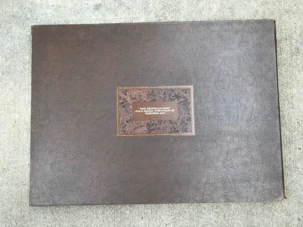 Franklin Mint Gold Medal Portfolio of Western Art (set of 10) signed