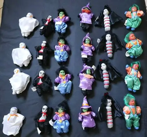 Spookville collection trick or treat gift pumpkin witch vampire ghost