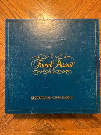 Vintage 1981 Trivial Pursuit Master Class-Genius Edition Game