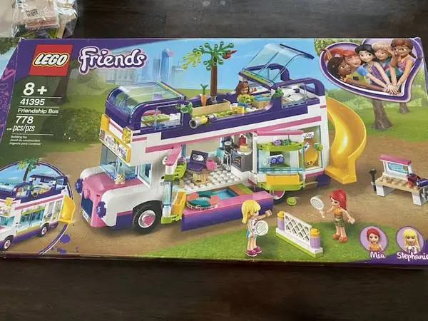 ♥ LEGO FRIENDS 41395 FRIENDSHIP BUS ~ 100% COMPLETE with INSTRUCTIONS