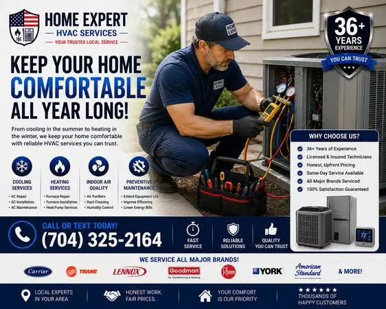 🥵 AC BLOWING WARM AIR?SAME-DAY REPAIR!(704) 325-2164|$69 SERVICE CALL