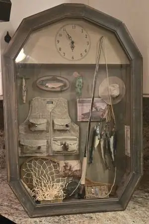 Trout Fishing Shadow Box