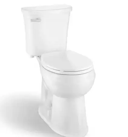 Glacier Bay Power Flush 12 Rough In Two-Piece 1.28 GPF Round Toilet