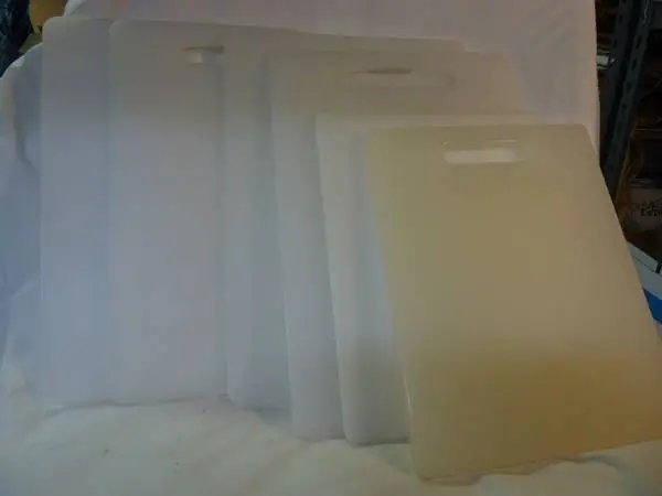 6 White Plastic Cutting Boards - Ikea and other brands