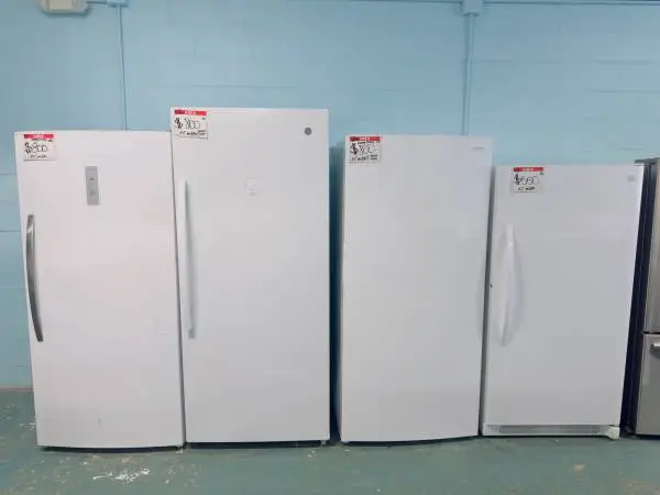 Variety of upright freezer 20% off