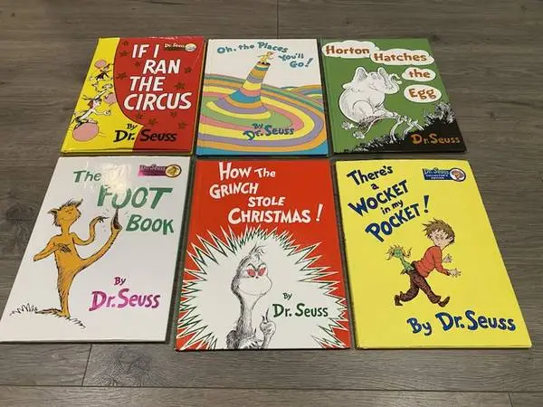 DR. SEUSS BOOKS ~ 6 LARGE HARDCOVER 8 x 11 All Excellent Condition