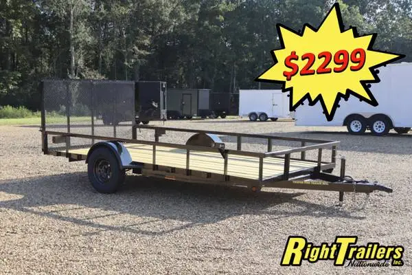 New 2025 7x14 Twisted Pine Utility Trailer