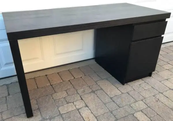 Ikea Malm Desk - 2 - Drawer (Cappuccino) DELIVERY AVAILABLE