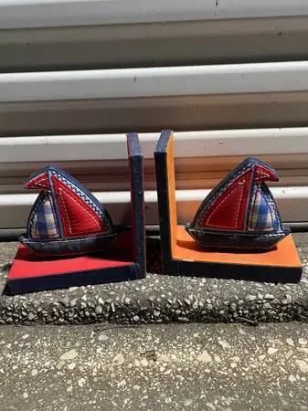 Nautical Sailboat Bookend Set