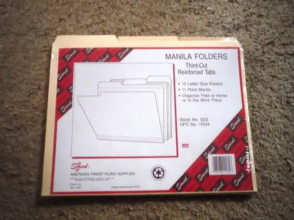 Smead Manila Folder Set