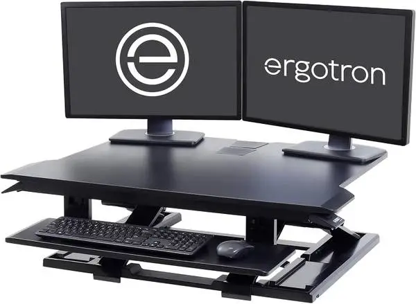 Ergotron Workfit TX Sit Stand desk converter -- PREMIUM & PRISTINE
