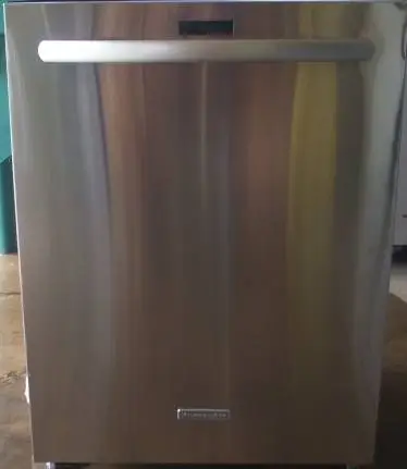 Kitchenaid stainless steel dishwasher with hidden controls