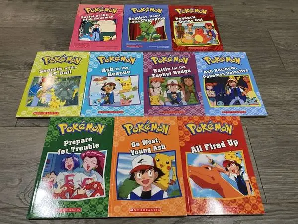 POKEMON 10 PAPERBACK BOOKS SCHOLASTIC for KIDS!!