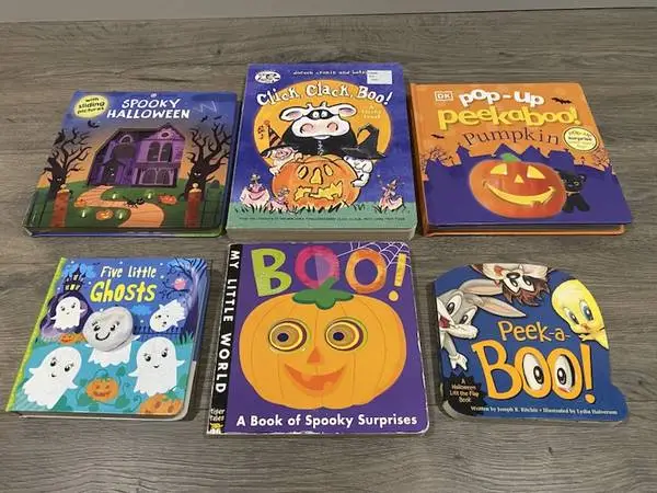 HALLOWEEN CHILDRENS BOOKS  Some are Board Books, Lift a Flap