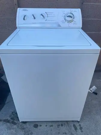 White whirlpool washer