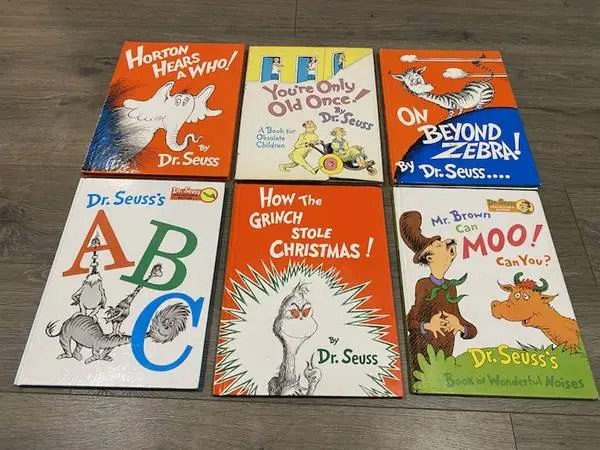 DR. SEUSS BOOKS ~ 6 LARGE HARDCOVER 8 x 11  ~ Excellent Condition