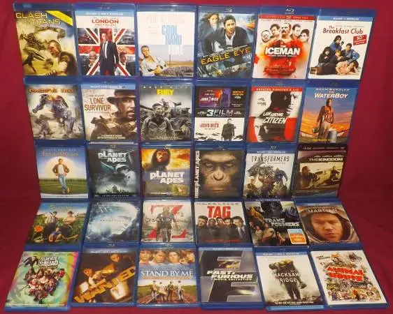 Lot Of 41 Blu Ray Action Superhero Spy Sci Fi Drama War Comedy Guy Col