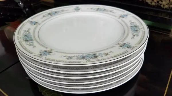6 Elington Fine Porcelain China Dinner Plates