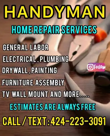 HANDYMAN HOME REPAIR SERVICES (Furniture Assembly / TV Wall Mounting)