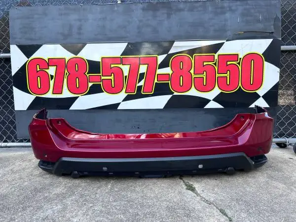 Nissan Rogue Bumper Cover Rear 2016-2020 Red Oem Park Sensor Holes