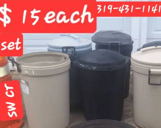 GARBAGE/YARD WASTE  STORAGE CONTAINER SETS