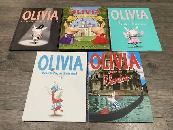 OLIVIA BOOKS by Ian Falconer 5 Hardcover BOOKS