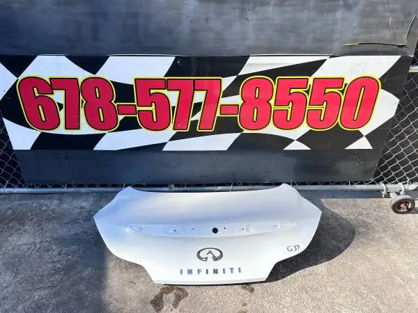 Infiniti G37 Trunk Lid Coupe 2008-2014 Q40 Pearl White Deck Oem