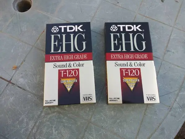 VHS blank video tapes