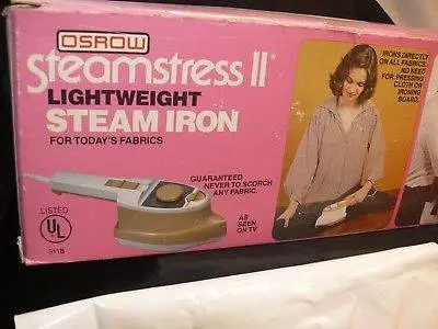 Vintage Osrow Steamstress II lightweight Steam Iron (New)